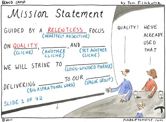 Whats wrong with the mission statement