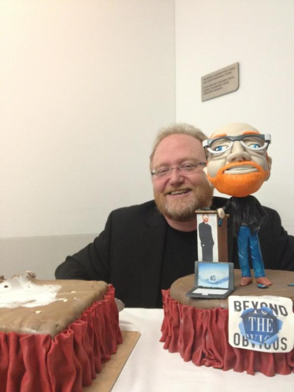 phil-and-retirement-cake Side by side with the retirement cake